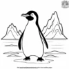 Chilly Penguin Coloring Pages