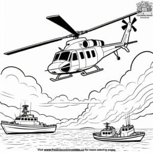 Chopper Champions Coloring Pages