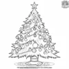 Christmas Tree And Ornaments Coloring Pages