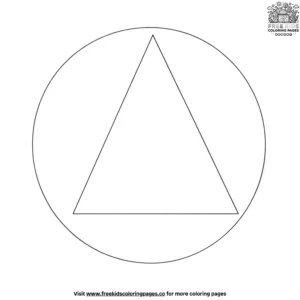 Circle and Triangle Coloring Pages