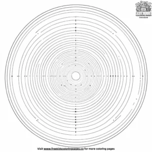 Circles coloring pages