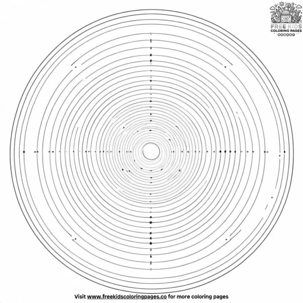 Circles coloring pages