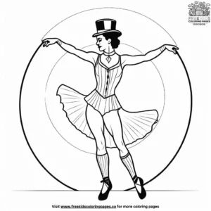 Circus Dance Coloring Pages