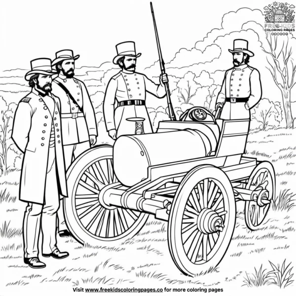 Civil war coloring pages