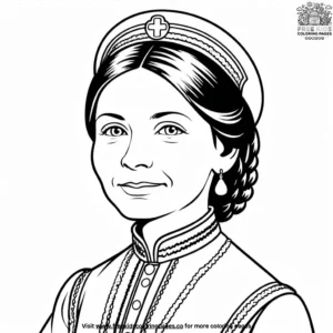 Clara Barton Coloring Pages