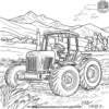 Classic Tractor Coloring Pages