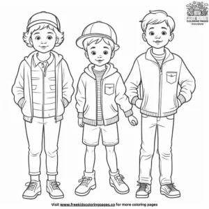 Clean Clothes Coloring Pages