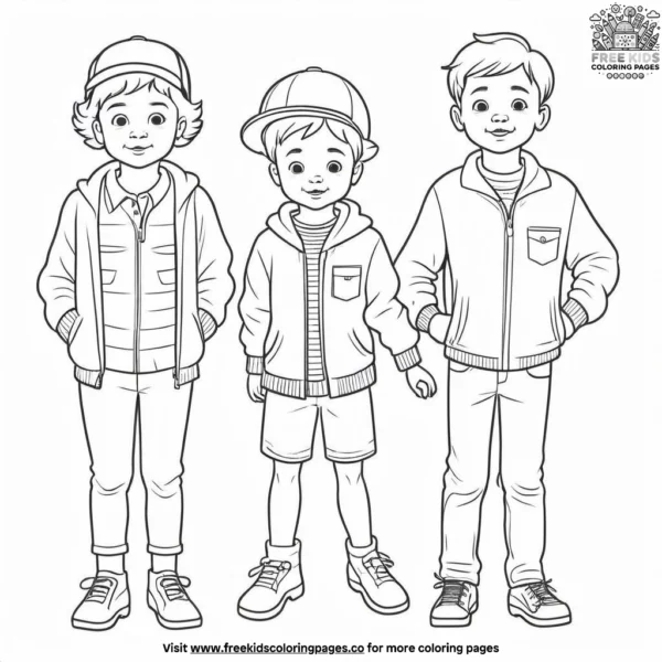 Clean clothes coloring pages