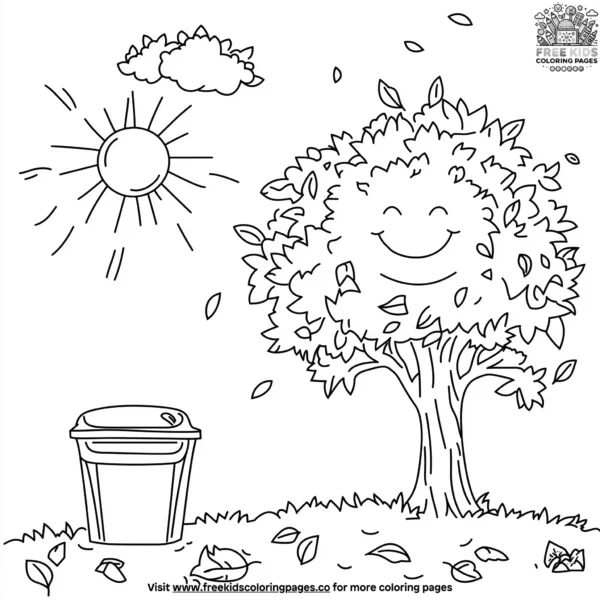 Clean earth coloring pages