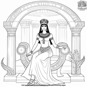 Cleopatra's Palace Coloring Pages