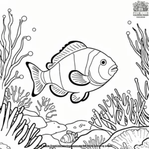 Clownfish in the Reef Coloring Pages