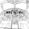 Cockpit View Coloring Pages