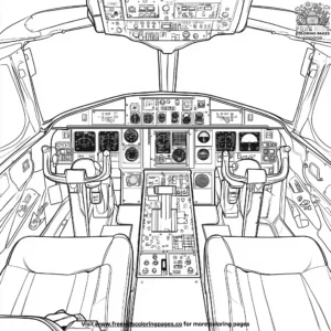 Cockpit View Coloring Pages