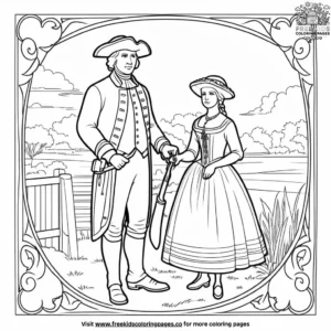 Colonial America Coloring Pages