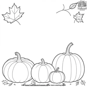 Colorful Autumn Harvest Coloring Pages