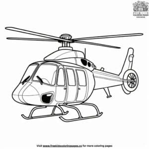 Colorful Copter Creations Coloring Pages