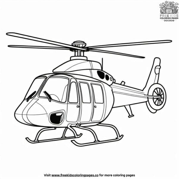 Colorful copter creations coloring pages