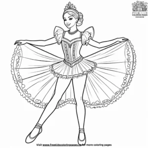 Colorful Dance Costumes Coloring Pages