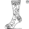 Colorful Socks Fashion Coloring Pages