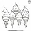 Cone Ice Cream Coloring Pages