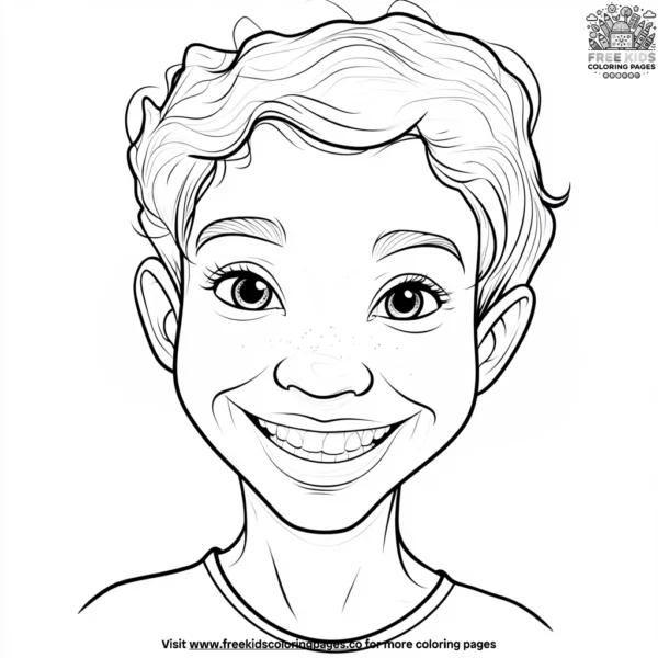 Confident smiles coloring pages