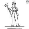 Construction Worker Coloring Pages