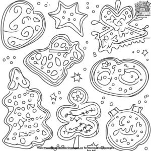 Cookie Decorating Contest Coloring Pages