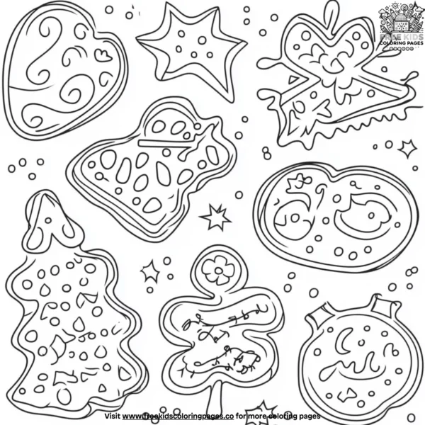 Cookie decorating contest coloring pages