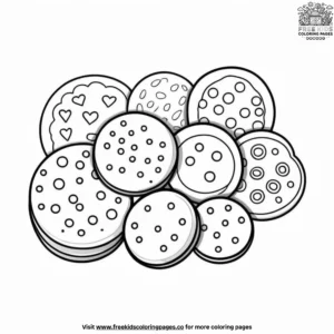 Cookie fun coloring pages