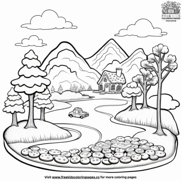 Cookie land coloring pages