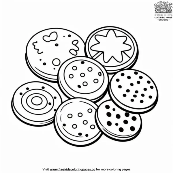 Cookie time coloring pages