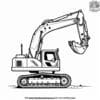 Cool Mini Excavator Coloring Pages