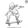 Cool Skateboard Tricks Coloring Pages