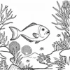 Coral and Fish Coloring Pages