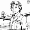 Courageous Amelia Earhart Coloring Pages