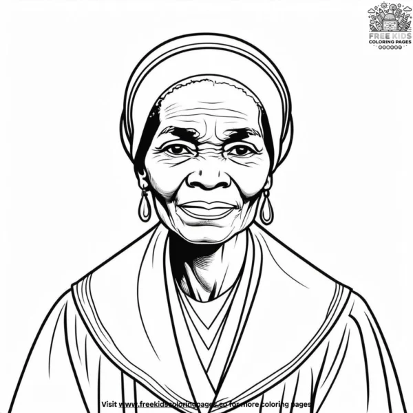 Courageous sojourner truth coloring pages