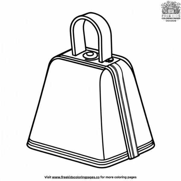 Cowbell coloring pages