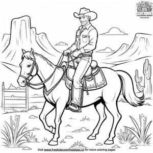 Cowboy Adventure Coloring Pages