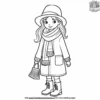 Cozy Fall Fashion Coloring Pages