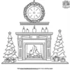 Cozy Fireplace Ornament Coloring Pages