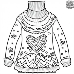 Cozy Sweaters Coloring Pages