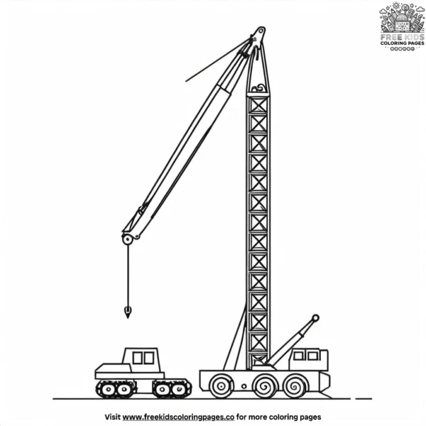 Crane coloring pages