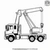 Crane Truck Lift Coloring Pages