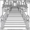 Creaky Stairs Leading to Haunted Rooms Coloring Pages