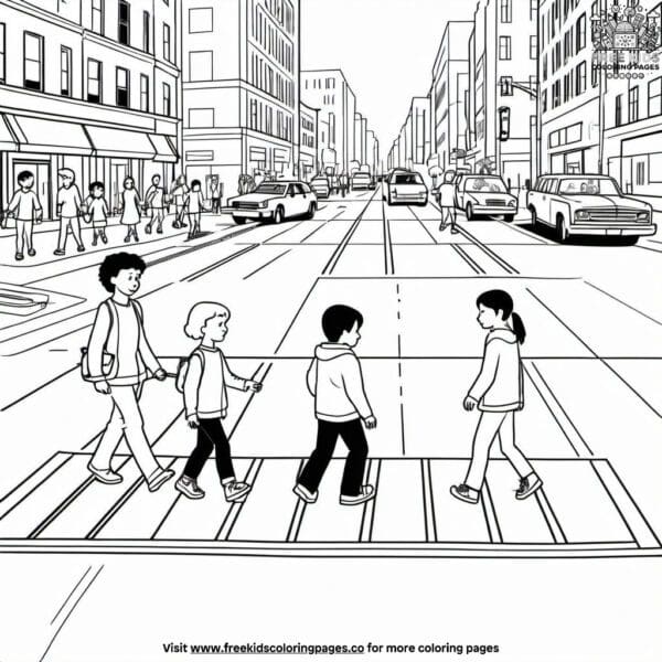 Crosswalk champion coloring pages