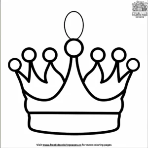 Crown emoji coloring pages