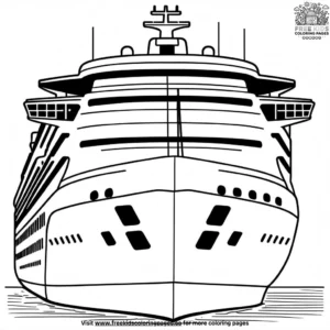 Cruise Ship Coloring Pages