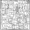 Cubist Designs Coloring Pages