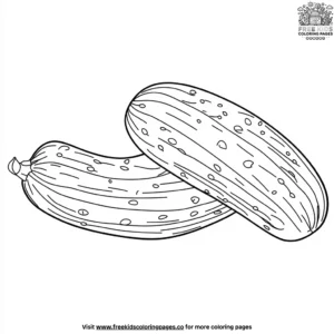 Cucumber Coloring Pages