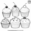 Cupcake Joy Coloring Pages